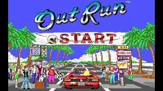 Играю в 2025 году на Пк в Эмулятор Sega Mega Drive в игру Outrun Стрим