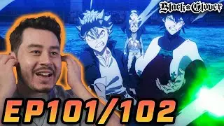 THE BOYS ARE BACK IN TOWN! | Black Clover Episode 101 & 102 | Reaction & Review