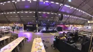 Dreamhack Winter 2014 Stage Build Timelapse (Unedited)