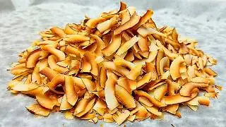Homemade Toasted Coconut Flakes - From Whole Coconut to Crispy Goodness!