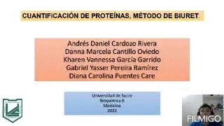 CUANTIFICACIÓN DE PROTEÍNAS, MÉTODO DE BIURET, PRÁCTICA NÚMERO 5