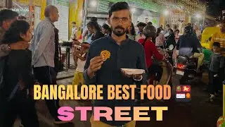 Bangalore VV Puram Food Street at Night 🌙 | Full Street Food Tour @Bakaiiti 