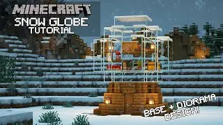 Minecraft: How To Build a Snow Globe (Tutorial)