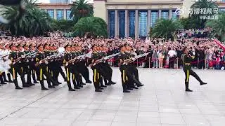 The Flag-Raising Ceremony in Nanchang, Jiangxi during the National Day Holiday