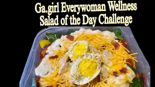 Happy Wednesday  Salad  of Day Challenge  Day 3 Chicken Bacon Ranch 🥗 🥓