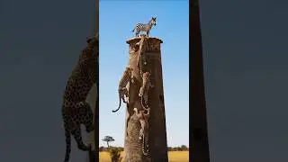 Tiger attack to Zebra #tigers #zebra #animals #shorts