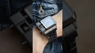 Jam Tangan Pria Oulm Brand Original Unique Design Square Men  #watch #watches #jamtangan #jampria