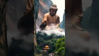 Giant Buddha statue collapses on tourists ! #shorts #scary