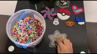 Let’s make some animals with melty beads.#fun #craft #enjoy #animals #youtube #viralvideo #cutebaby 