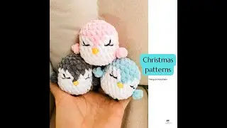 How do I pack my handmade toys. Amigurumi penguin packaging. Crochet pattern of a soft, no sew toy