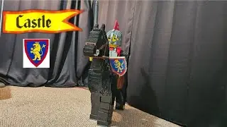 Lego Crusader Knight & Horse Sculpture Model