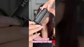 Temporary bright hair dye test😂🤦🏻&zwj;♀️ #beauty #unboxing #hair #fail #funny #asmr