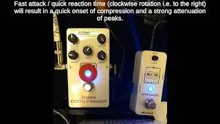 MXR-M87 compressor with psychobilly slap double bass