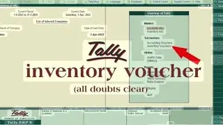  *Tally Inventory*:1.Tally #Inventory #Accounting #QuickLearn2. *