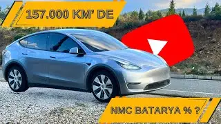 157.000 KM'DE MODEL Y LONG RANGE NMC BATARYA SAĞLIK TESTİ / SENCE % KAÇ ÇIKMIŞTIR ? #tesla #modely