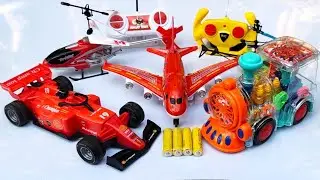RC 1:24 SPEED CAR'S Radio Control Airbus A380 Aeroplane Unboxing Gear Train RC HELICOPTERS 