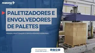 Paletizador para Bombonas FORCE e Envolvedor de Paletes Rotoplat