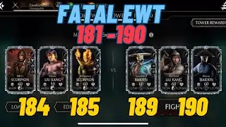 Fatal Edler Wind Tower 181 -190 | Fatal EWT hard battles 184,185,190 | MK Mobile