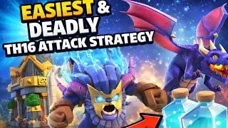 TH16 DESTROYS TH18 WITH THIS ARMY IN CLASH OF CLANS!!