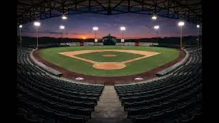 Empty Baseball Field at Dusk ⚾️ 2 Hours of Quiet Evening Ambience