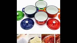 10cm Mini Cast Iron Enamel Cooking Casserole #cookwareset #castironcookware  - Raylon Enterprise