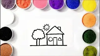 Color Burst Fantasy: Sand Painting & Kids' Art Fun
