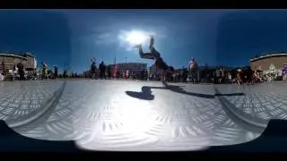 360 degree video Breakdance demo on  liberation day eindhoven- strijp s