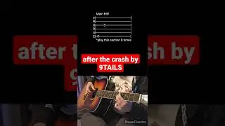 after the crash by 9TAILS- Acoustic Guitar Tab #shorts