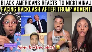 BL🖤K AMERICANS REACTS TO NICKI MINAJ DOUBLES DOWN 😂 ON TRUMP SUPPORT AFTER BACKLASH 