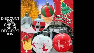 Outdoor Christmas Decoration Ball, PVC Inflatable Christmas Balloon, Christmas Party Atmosphere Ball