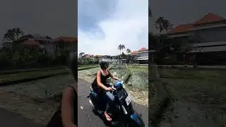 Moto ride through the town of Canguu, Indonesia #Bali #Moto #Travel #Indonesia #Adventure
