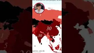 The POPULATION of ASIA if it Had 100 People! #shorts