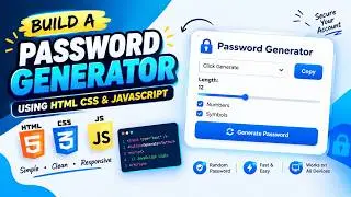 Build a Strong Password Generator | Frontend Web Development Project