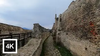 4K Virtual Walking Video - Deva Citadel Romania - Natural Sounds UHD 60fps