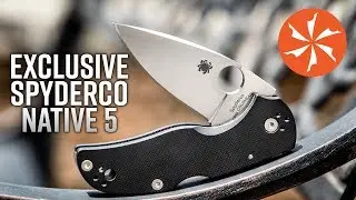 Exclusive Spyderco Native 5 with Cru-Wear Steel and Smooth G10 Available at KnifeCenter.com