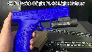 CZ P-10 Kydex Holster for Olight PL-3S & Baldr Pro R
