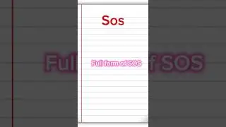 Full form of SOS #short #shorts #english #sos #editz #edit #shortviral #likeandsubscribe