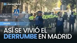 Los primeros minutos tras el derrumbe en Madrid