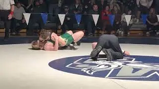 Middletown South's David Hussey wins by fall to give the Eagles a 25-23 lead with one bout left