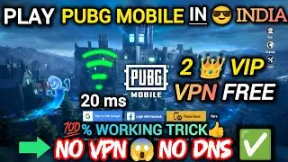 PUBG MOBILE WITHOUT VPN 😱 IN INDIA | (100% Working ✅ Trick) | 🔥Best VPN For PUBG | 20 ms | Free vpn