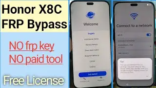 Honor X8C,Huawei Honor X8C FRP bypass NO Frp key