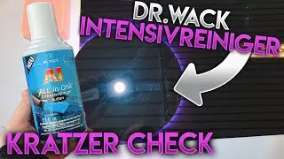 Wir pr&uuml;fen m&ouml;gliche Verkratzungen im Labor - Dr. Wack A1 ALL in ONE Intensivreiniger im Vergleich
