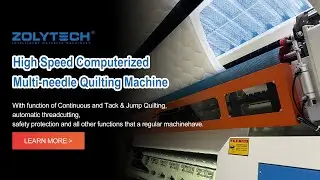 High Speed Mattress Panel Production Line in Real Factory | Quilting Hemming Stacking Automation