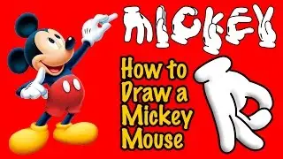 How to draw the Alphabet - 'R' - Mickey Mouse Hands Making the Letters