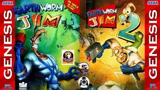 Earthworm Jim 1, 2 прохождение SEGA/Genesis