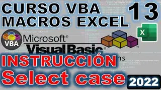Curso de Macros VBA Instruccion Select Case @JANSCONSULTING