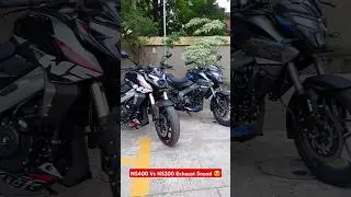 2024 Bajaj Pulsar NS400 Vs Pulsar NS200 Exhaust Sound Comparison 🔥🔥 #ns400 #ns200 #ns400z #shorts