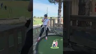 Mini golf ⛳️ #couple #couplevlog #golf
