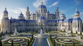 Inside the Millions-Dollar White & Blue Royal Palace | Pure Luxury & Timeless Grandeur!