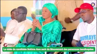 La visite du candidate Sokhna Awa Seck du Mouvement des personnes handicapées du Parti Pastef
